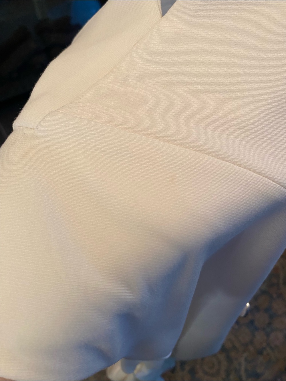 Guess Ivory Sleeveless Double-Breasted Belted Vest Blazer Dress Size 6 Old Money - Picture 14 of 14